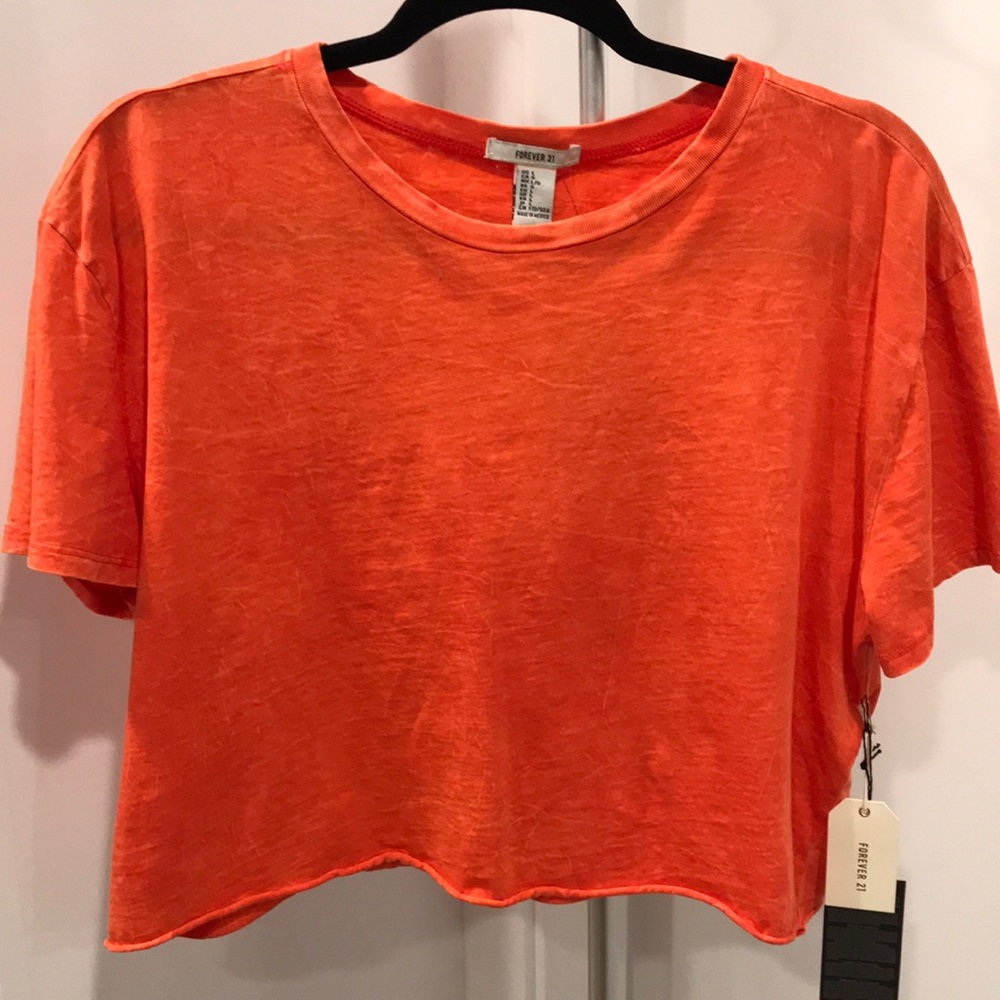 Orange Crop Top size L